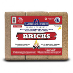American Wood Stove Fuel Block, 20lb - All Natural Kiln Dried