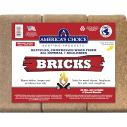 American Wood Premium Kiln-Dried Wood Fuel Bricks