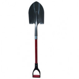 Agway D-Handle Round Point Shovel w/ Fiberglass Handle