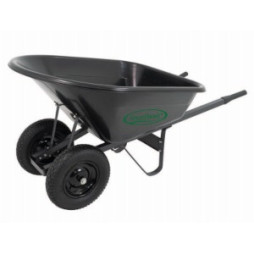 Wheelbarrow 8 cu ft Poly Dual Wheel