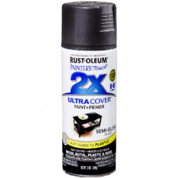 Rust-Oleum 2X Ultra Cover Semi-Gloss Black Spray Paint 12 oz