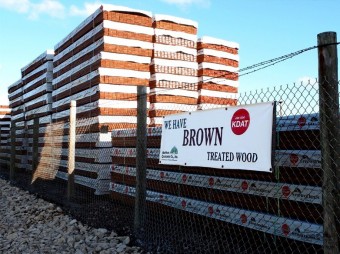 KDAT Brown PressureTreated Wood