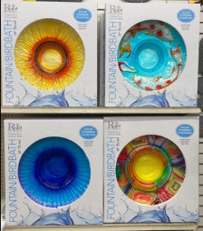 Glass Birdbaths Are In!