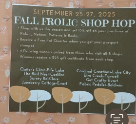 Fall Frolic Shop Hop