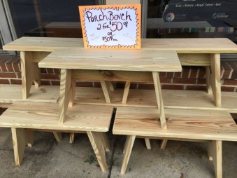 Shop-made Porch Bench