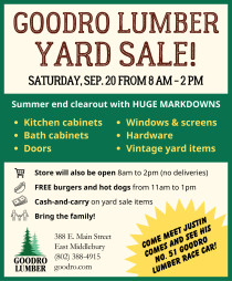Goodro Lumber Yard Sale!