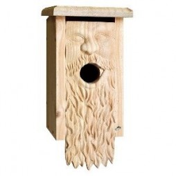 Carved Bluebird House, Father Time