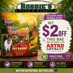 Save $2 on Tropical Carnival Pet Rabbit Food