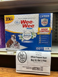 Four Paws Wee-Wee Pads- Buy 10, Get 1 FREE