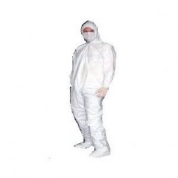 Tyvek® Coveralls Cleanroom Elastic Wrist & Ankle with Attached Hood