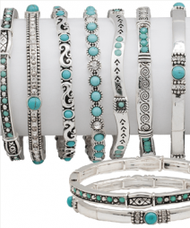 SOUTHWEST STRETCH STACKABLES by Pacific Silver