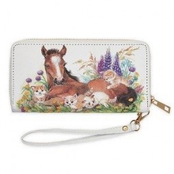 Wallet with Foal & Kittens