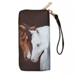 Wallet with Two Horse Heads