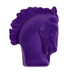 Purple Horseshoe Earrings