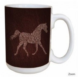 Horse Typography Lovely Mug