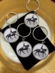 Napkin Rings Dressage, Set of four Napkin Rings, Elegant Equestrian Table