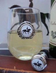 Dressage Equestrian Stemless Glass