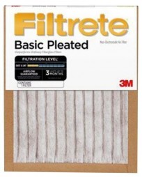 True Blue 216201 Air Filter, 20 In L, 16 In W, 7 MERV, Synthetic Pleated Filter Media