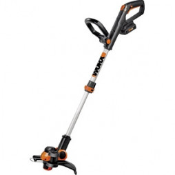 WORX String Trimmer/Edger, 20 V, 37.8 in L Shaft, Black/Orange/Silver