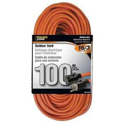 100' 16/3 ORANGE EXTENSION CORD