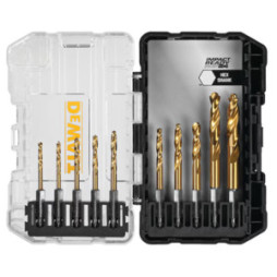 DEWALT 10PC HEX DRILL SET