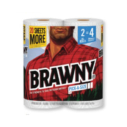 2 Pk. Brawny Paper Towels