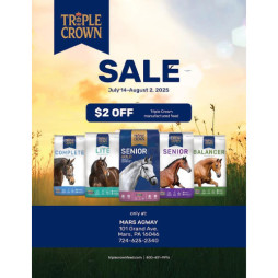 Triple Crown Sale at Mars Agway!