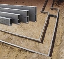 Form-a-Drain Foundation Footing System