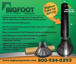 Big Foot Concrete Tube Footer