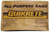 70LB Bag Quikrete All Purpose Sand - Washed, properly Graded Coarse Sand