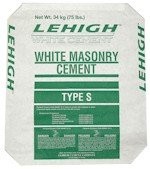 75LB Lehigh White Masonry Type S - Portland, Ground Limestone